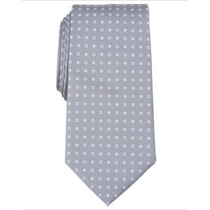 Club Room Men Dooley Dot Tie Silver
